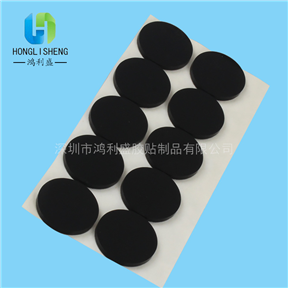 廠家直銷黑色硅膠防滑耐磨硅膠腳墊家具茶盤(pán)底無(wú)線充底座硅橡膠腳